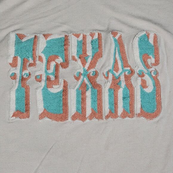 Judith March Flared Sleeves Crop Top Tan Texas - Size Small - Picture 3 of 6